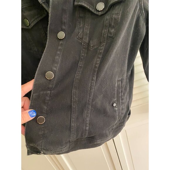 Liverpool Women's Black Denim Jacket Size L Powerflex - Picture 5 of 16